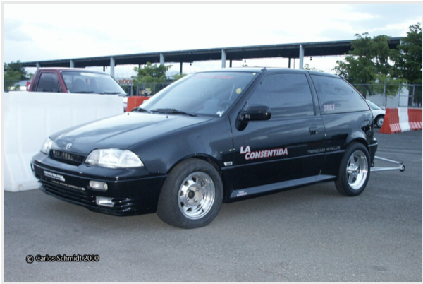 La Consentida, Suzuki Swift Twin Cam de EG Performance, en el pit